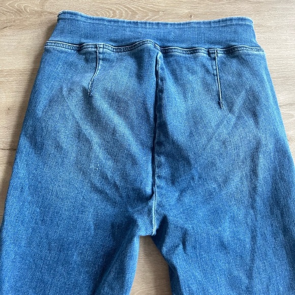 Johnny Was The Side Slit Pull On Kick Flare Jeans SZ L - Picture 10 of 11